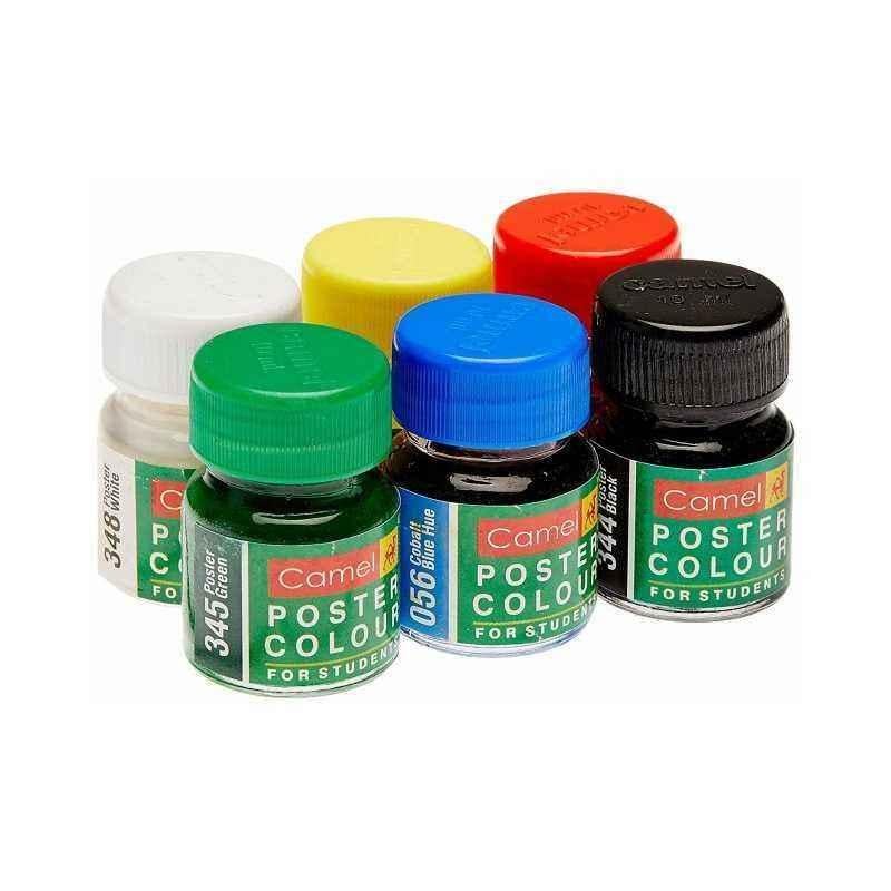 Camlin 10ml 6 Shade Student Poster Color, 3806517 (Pack of 10)