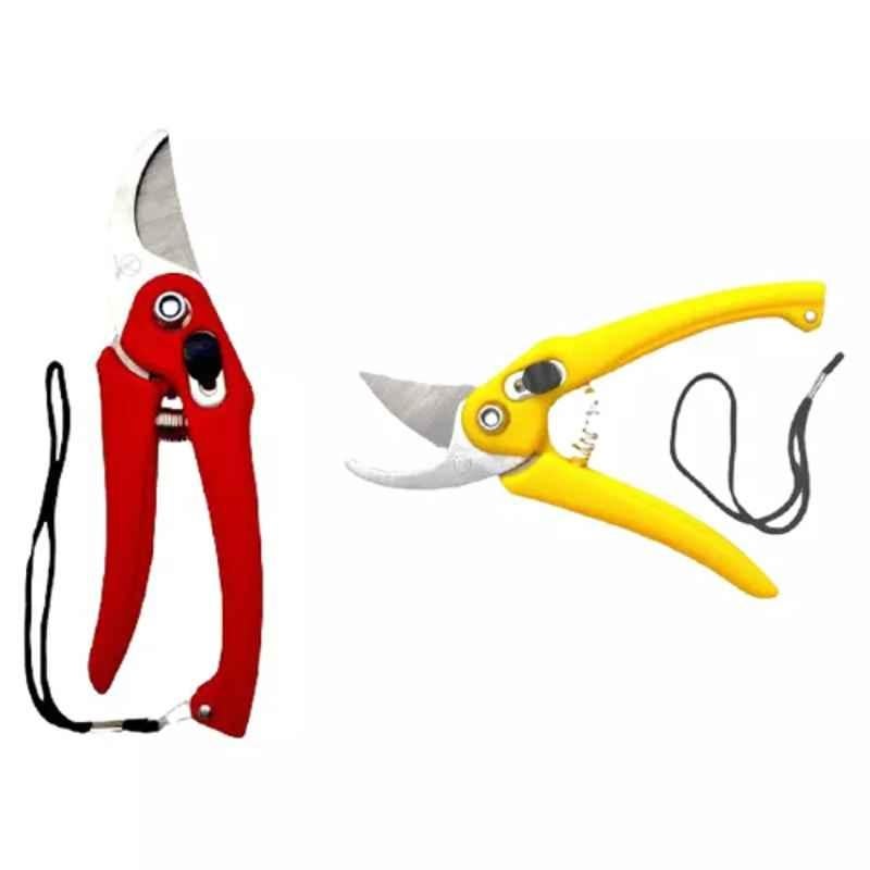 Sky Blue 0.98 inch Iron Bypass Pruner, SBPRUNERMDX0188 (Pack of 2)