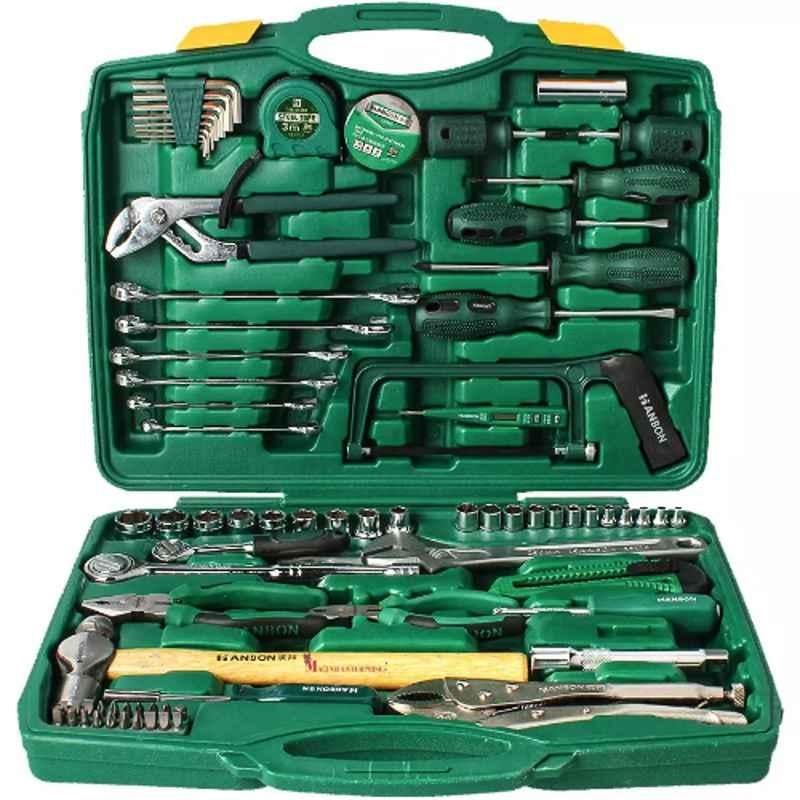 Malfah Enterprises 110180 Green Silver & Black Domestic Tool KitSet