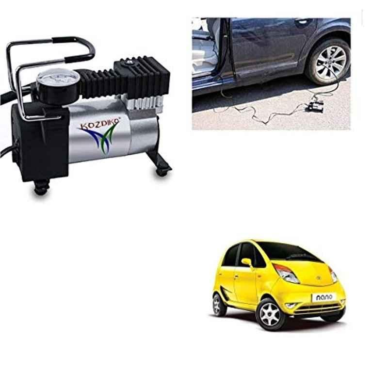 Kozdiko 12V DC Heavy Duty Metal Tyre Inflator for Tata Nano, Tyre_Inflator_D35