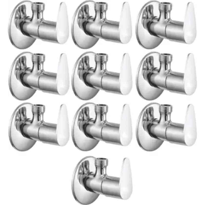 Fastgear Fusion Stainless Steel Angle Wall Valve (Pack of 10) by Moglix