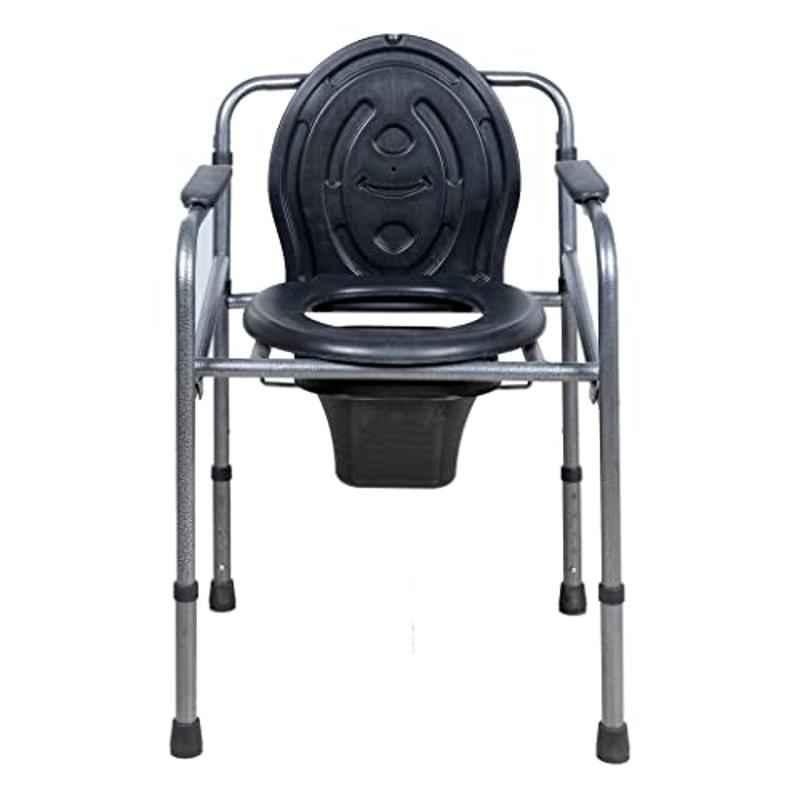 Peaar 120kg Height Adjustable Commode Chair with Removable Bucket & Lid, AASRAA-230