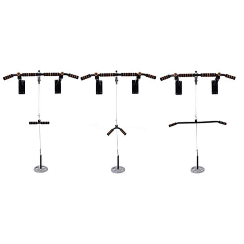 Allyson 140kg Alloy Steel Black Wall Mounted Chin Up Bar without Weight
