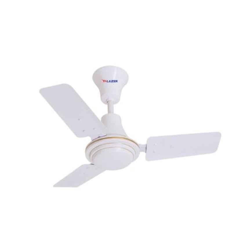 Lazer Seaira 72W White Ceiling Fan, Sweep: 600 mm