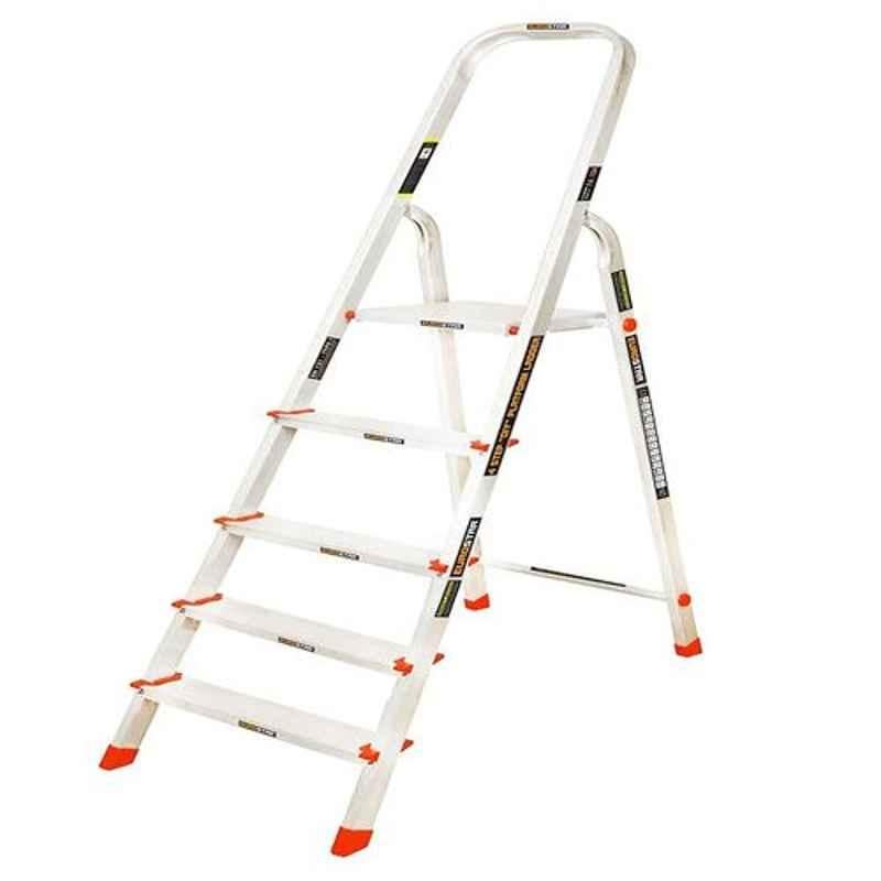 Eurostar 105 Aluminium Silver 4 Steps Ladder with Platform