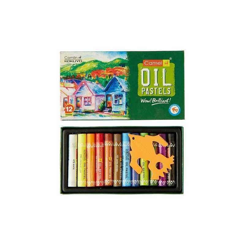Camlin 12 Shade Oil Pastel, 4329538 (Pack of 20)