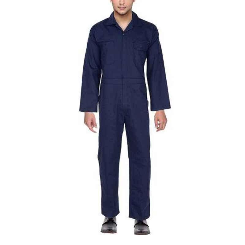 Roca BP 007 Navy Blue Cotton Safety Boiler Suit, Size: XXL