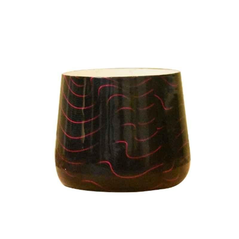 Sone Key Chidiya 6x5 inch Metal Handmade Meenakari Finish Plant Container, BKT-SOLID18