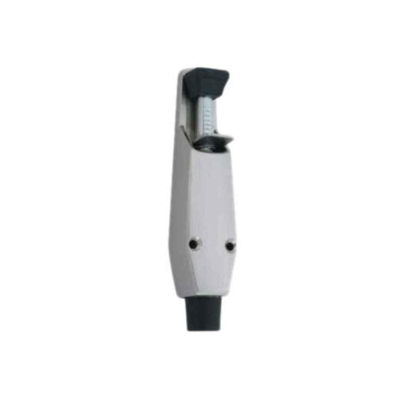 Smart Shophar 5 inch Aluminium Alloy Silver Summary Door Stopper, SHA30ST-SUMM-SL05-P1 (Pack of 4)