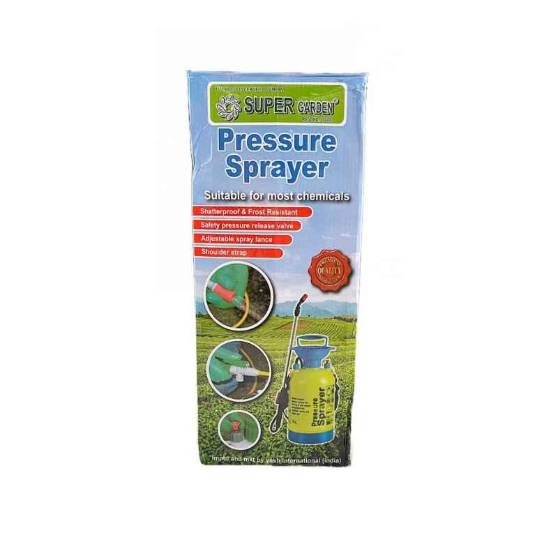 Super Garden 5 Litre Plastic White Manual Pressure Sprayer