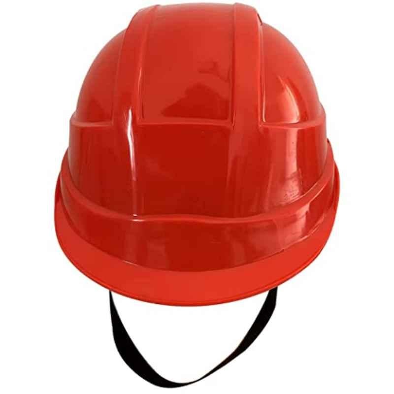 Ladwa Polymer Red Heavy Duty Safety Director Ratchet Helmet