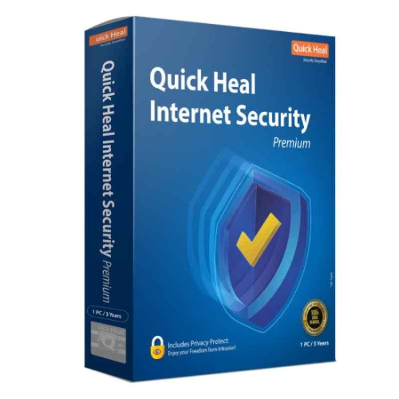 Quick Heal Internet Security Standard 1 User 3 Years with CD/DVD