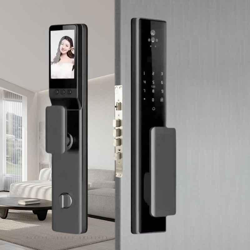 Golens X67 Alloy Steel Smart Digital Door Lock with Face ID & Wi-Fi Remote for Home & Office