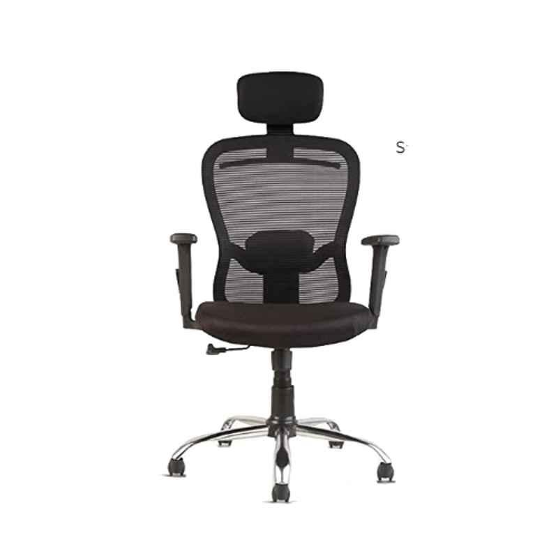 YTT Aries Mesh High Back Smoky Black Ergonomic Chair, CBHKFOC1134