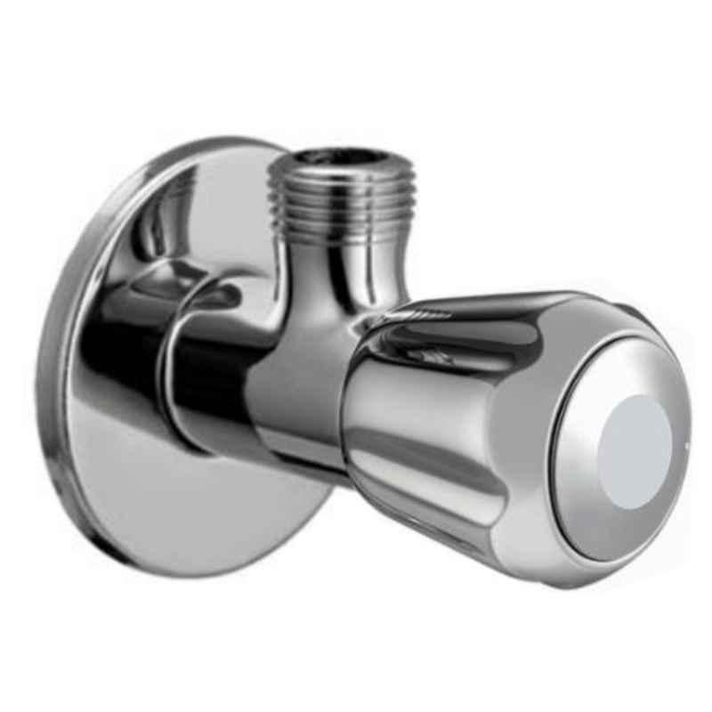 Drizzle Conty Brass Chrome Finish Silver Angle Valve, AANGLECONTI