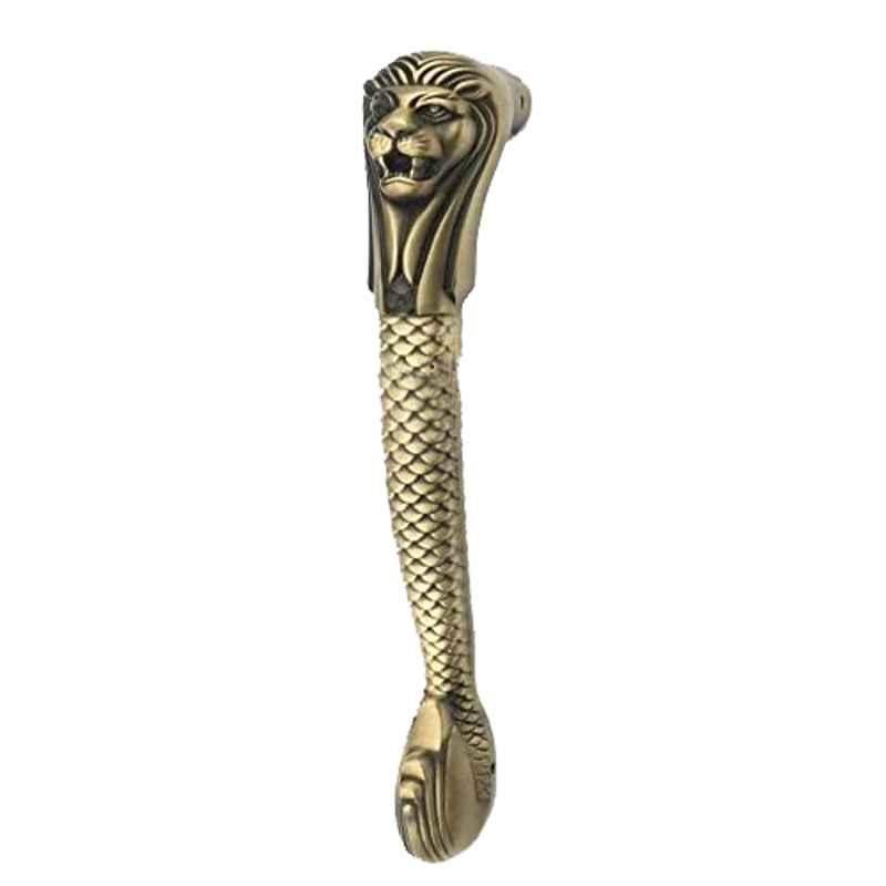 Jovial 10 inch Antique Brass Aluminium Main Door Pull Handle, 2001-LionHandle