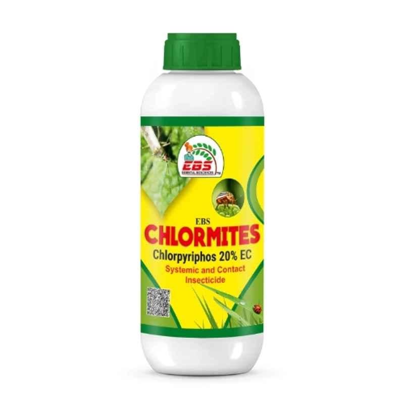 EBS Chlromites 1 Litre Chlorpyriphos 20% EC Insecticide for Controlling Termite, Aphids, Bollworms, Whitefly & Cut Worm