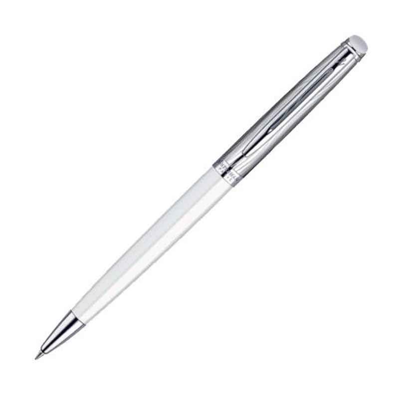 Waterman Blue Ink Hemisphere Dlx CT Ballpoint Pen-White