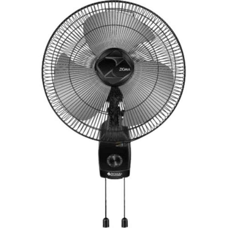 Zigma Supreme HGC736503 45W 3 Blades Black Ultra High Speed Wall Fan, Sweep: 400 mm