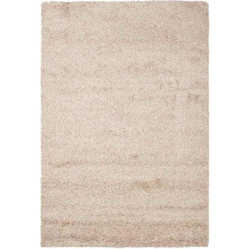 Carpetify 3x5ft Light Beige Shaggy Plain Fur Carpet Rug, 0725YY00KC5