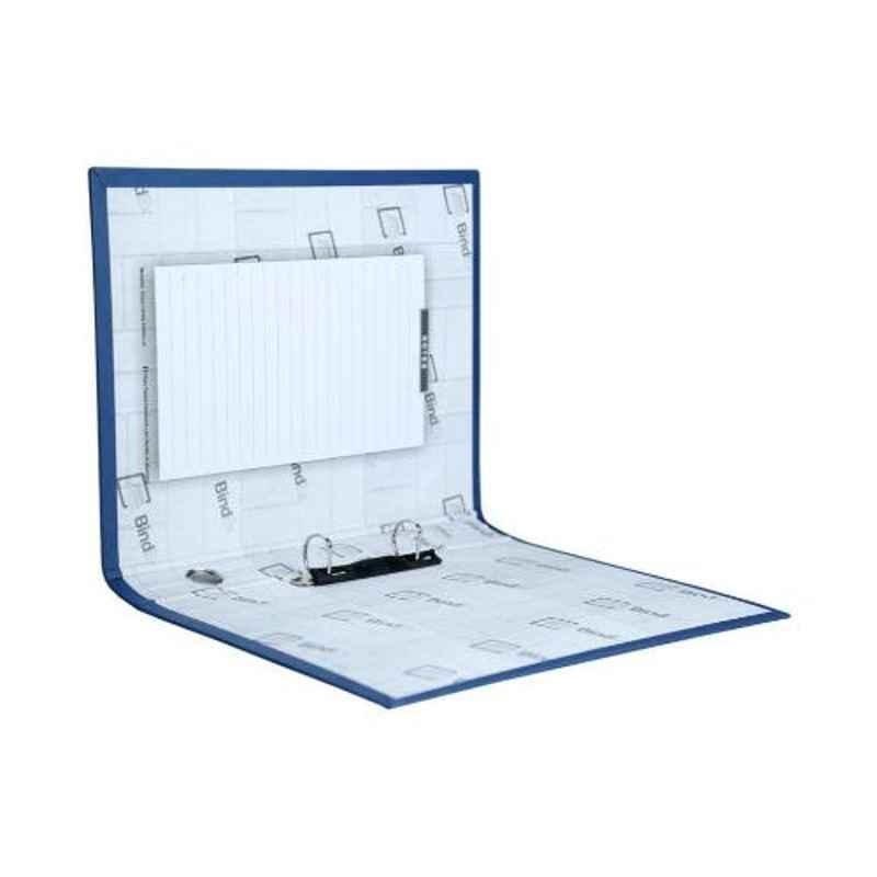 Bindex Blue Laminated Office D Ring Binder File, BNX20A1-Blue-L (Pack of 4)