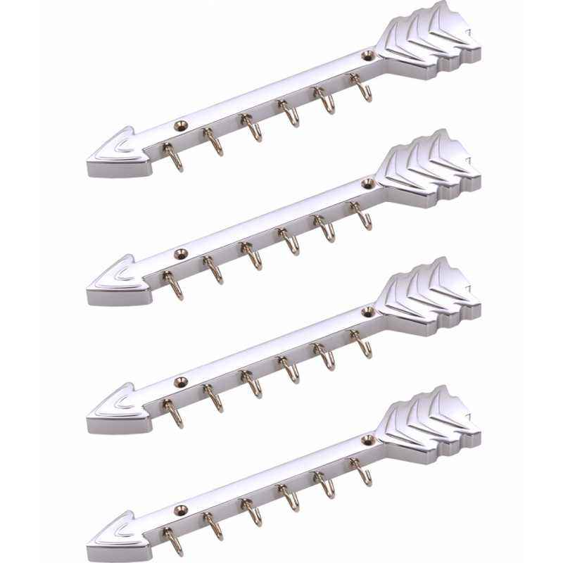 Abyss ABDY-0478 Glossy Finish Stainless Steel Hook (Pack of 4)