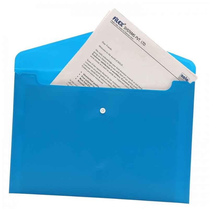 Solo FC Assorted Opaque My Clear Bag with Button Closure, MC 012 (Pack of 150 )