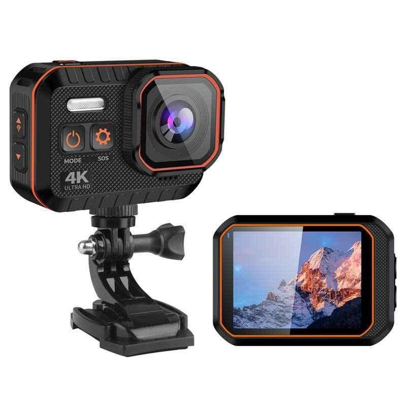 AUSHA 24MP 4K Underwater Action Camera with 170 degree Wide-Angle Lens, EIS, Wi-Fi & Remote Control