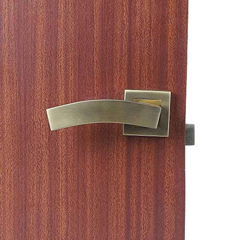 Homexpert LB-10002 Stainless Steel Antique Brass Finish Heavy Duty Mortise Door Lock Set with Bolt Latch & Pull Handle