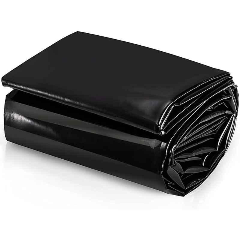 Singhal 4.23x20ft 250 Microns HDPE Black Pond Liner Sheet