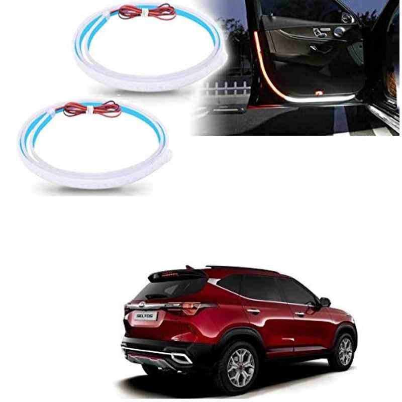 Kozdiko 2 Pcs 120cm Car Door Opening Warning LED Strips Safety Light Set for Kia Seltos