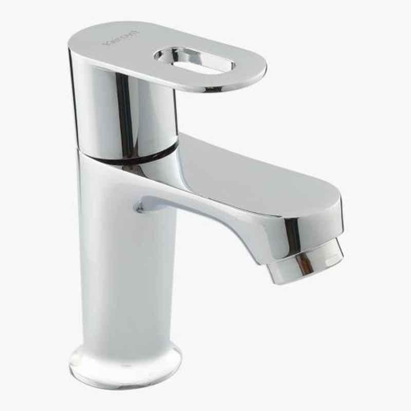 Kerovit Trendy Silver Chrome Finish Pillar Tap, KB2111001