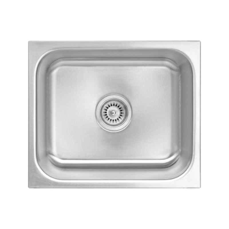 Neelkanth Die Pressed 508x432mm Stainless Steel Single Bowl Matt Kitchen Sink, NKR-DD-SB 2017 M