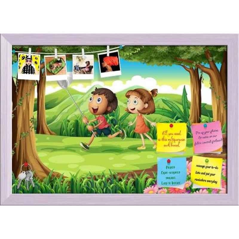 ArtzFolio 43.2x30.5x1cm White Printed Bulletin Notice Pin Soft Board, AZSAO27137280BLB_FR_L_01_WH