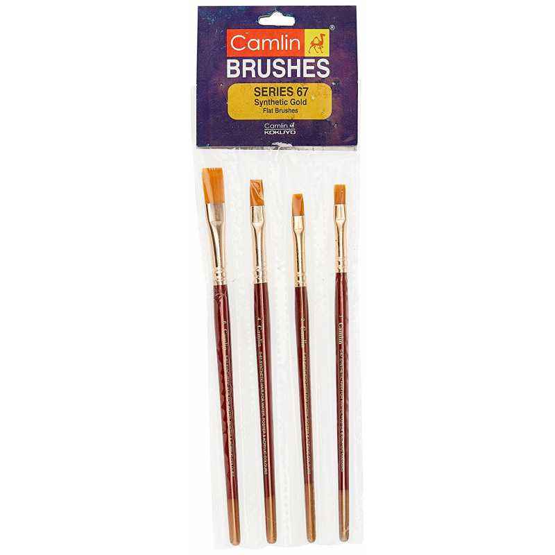 Camlin Series 67 Flat Synthetic Gold Paint Brush, 2067764