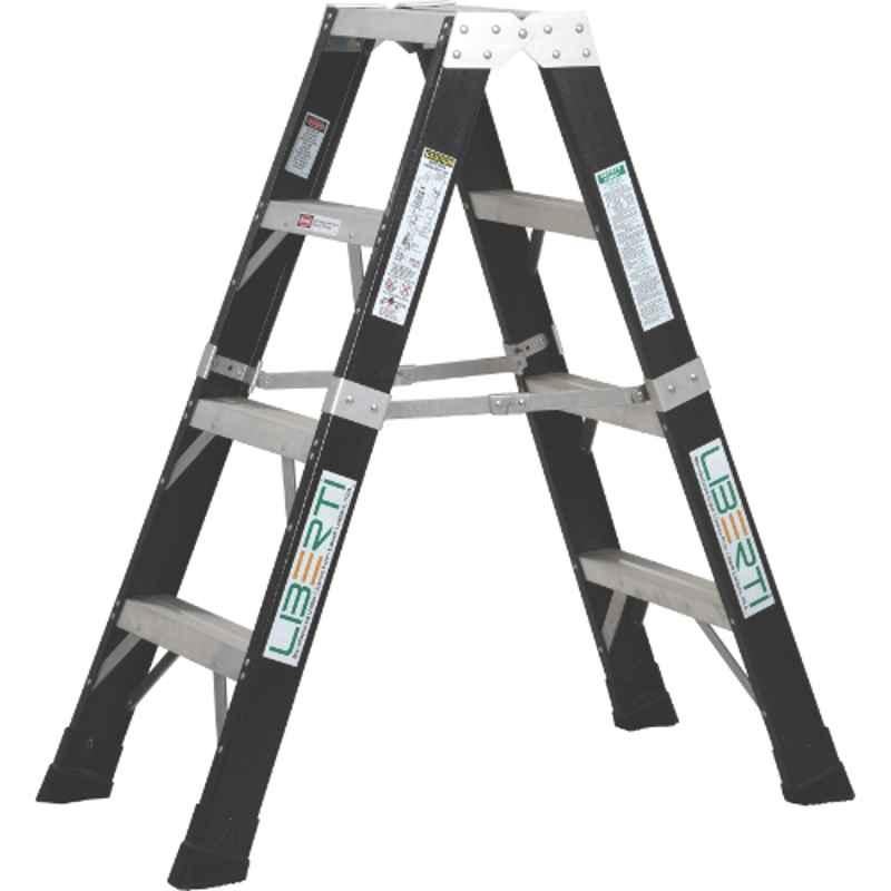 Liberti 3x3 Step FRP Black Special Duty Twin Step Ladder, T5404