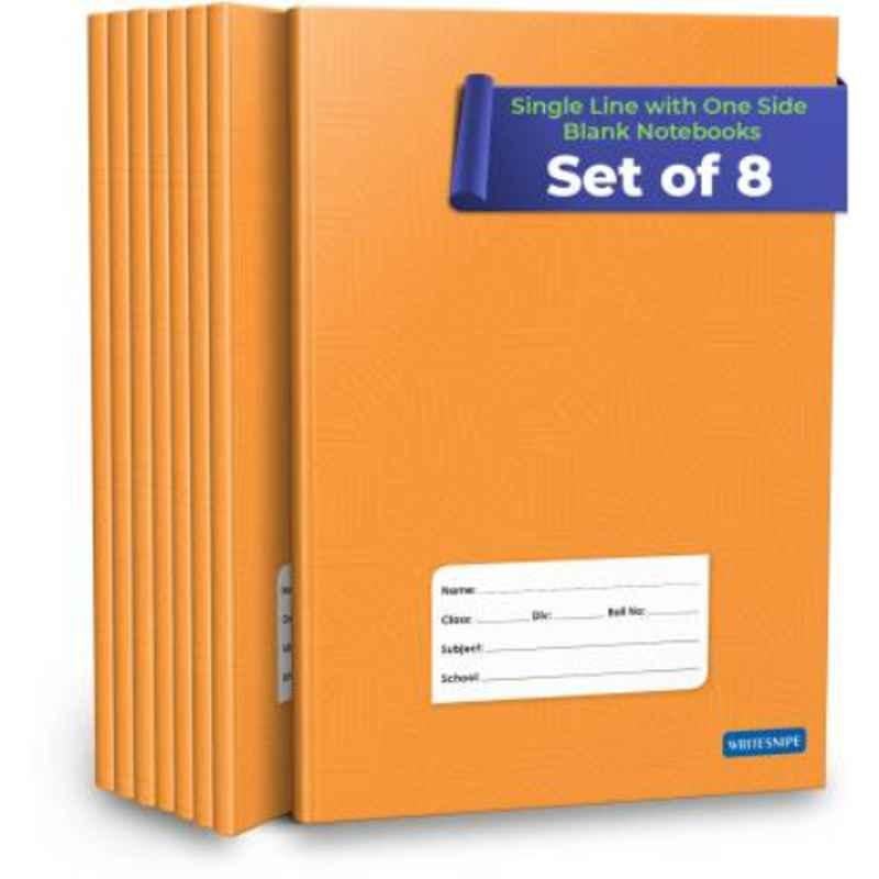 Target Publications A5 176 Pages Brown Single Line Interleaf Notebook (Pack of 8)