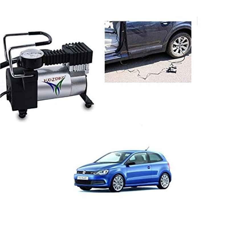 Kozdiko 12V DC Heavy Duty Metal Tyre Inflator for Volkswagen Polo GT, Tyre_Inflator_D10