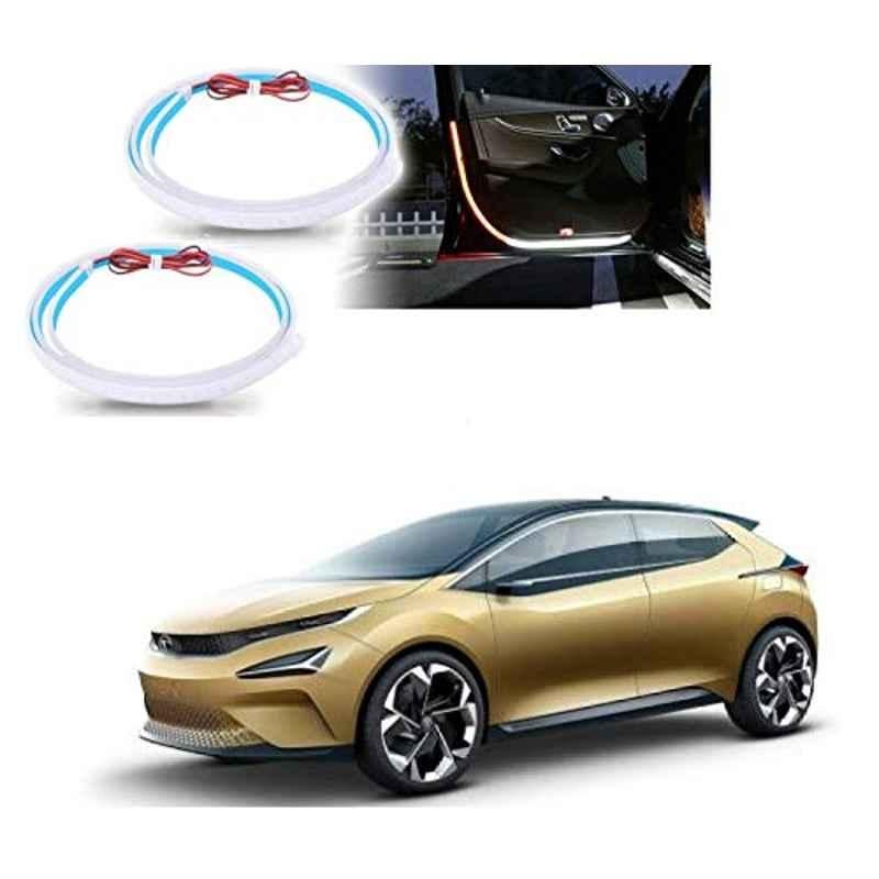 Kozdiko 2 Pcs 120cm Car Door Opening Warning LED Strips Safety Light Set for Tata 45X