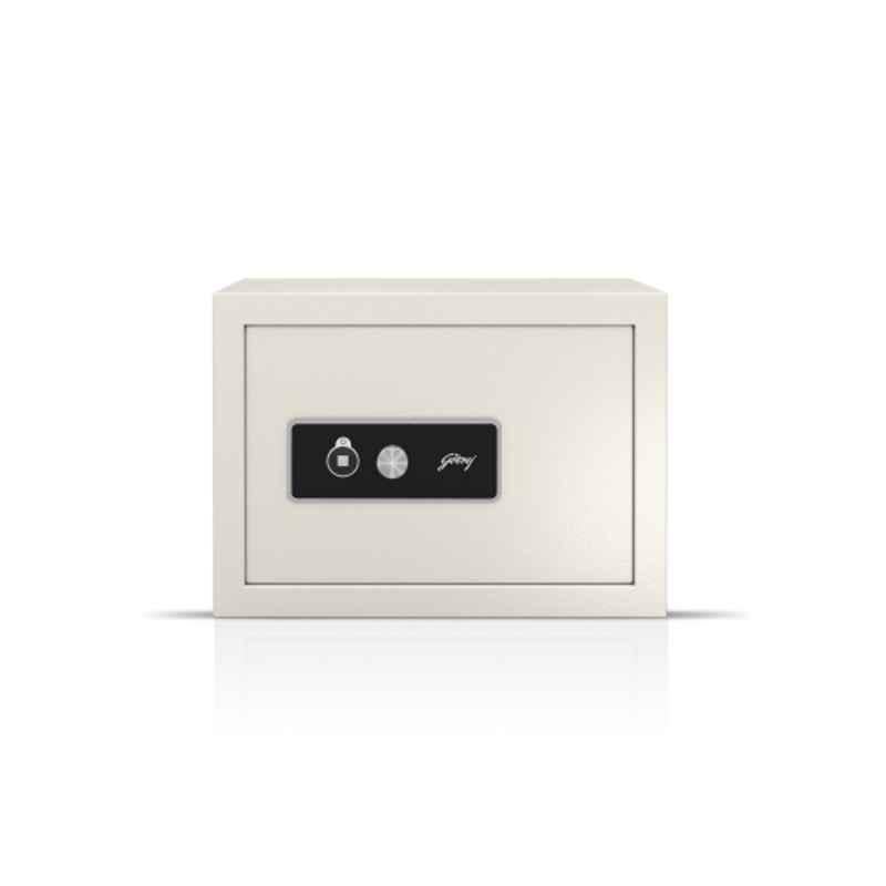 Godrej NX Pro 15 Liters Ivory Key Lock Manual Safe Locker with nternal Shelves & Ultra Key Lock (Tijori)