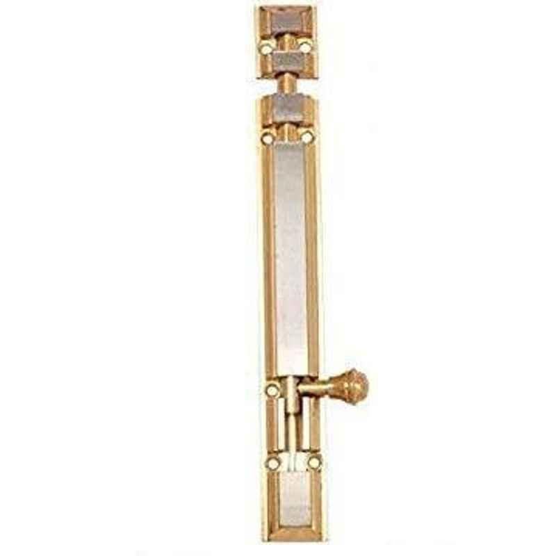 Smart Shophar 4 inch Brass Gold Silver Royal Tower Bolt, SHA10TW-ROYA-GS04-P1