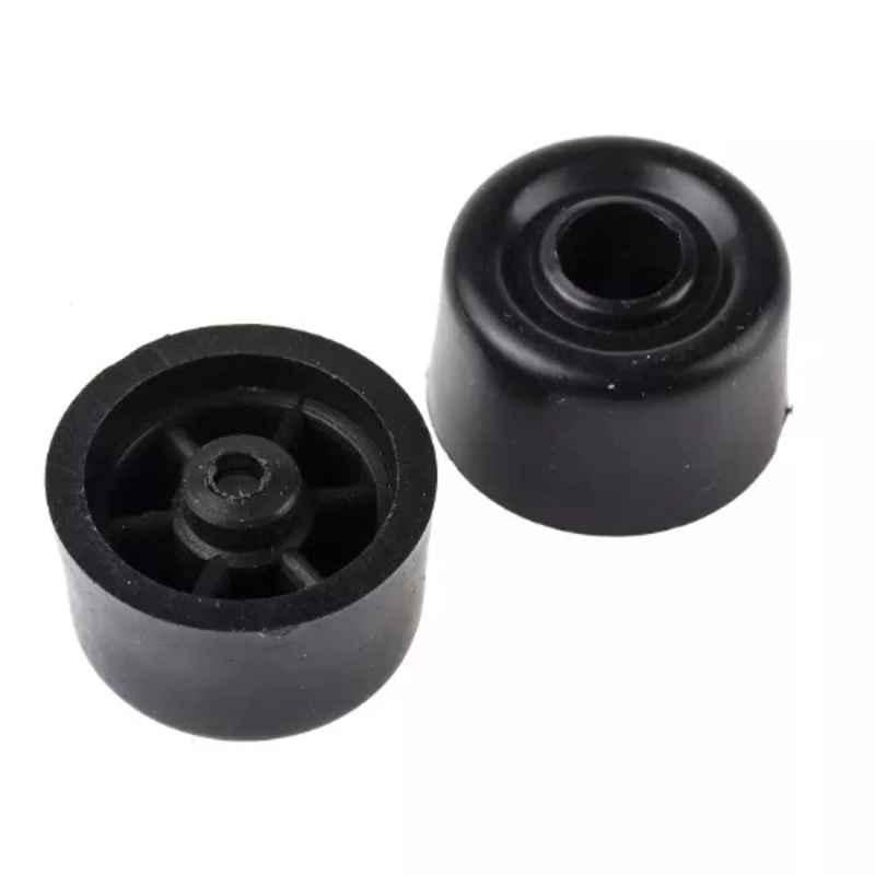 RS Pro 32mm Black PVC Bumper Door Stopper, 8946917