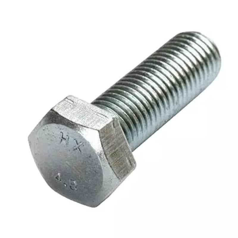 TVS 1/4x1/2 inch Cold Forged High Tensile Hexagonal Head Bolt, Grade: 5.2/8 (Pack of 200)