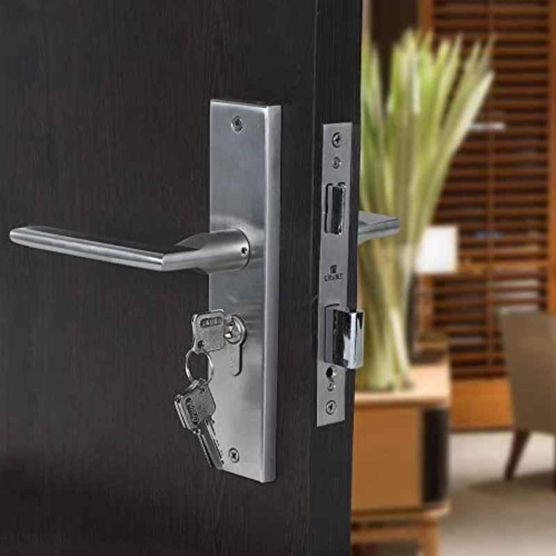 Voltizi Luna 8 inch Stainless Steel 304 CYS Plate Mortise Door Lock Handle Set
