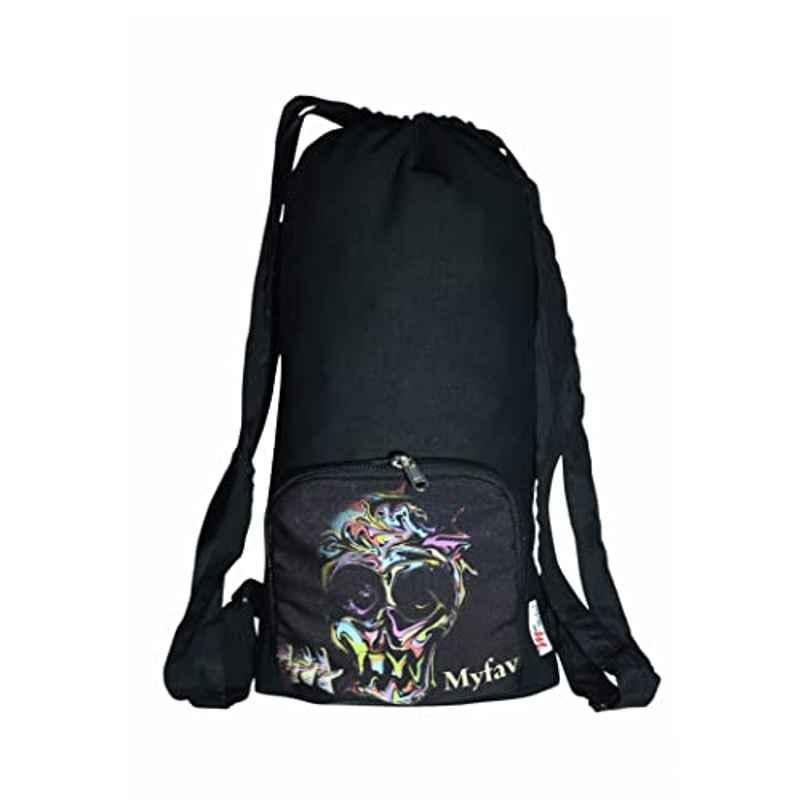 My Fav Digital Print Cotton Canvas Tuition Backpack, MFCANB002