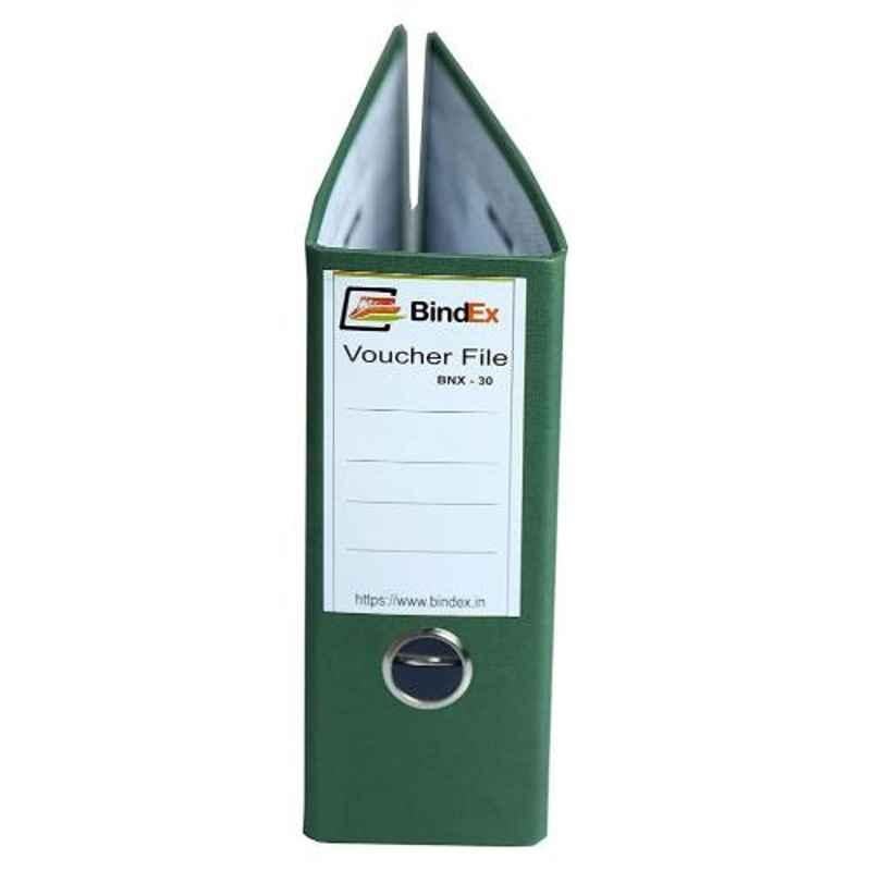 Bindex Green Laminated Office Voucher File, BVFBPO4-Green-L (Pack of 4)