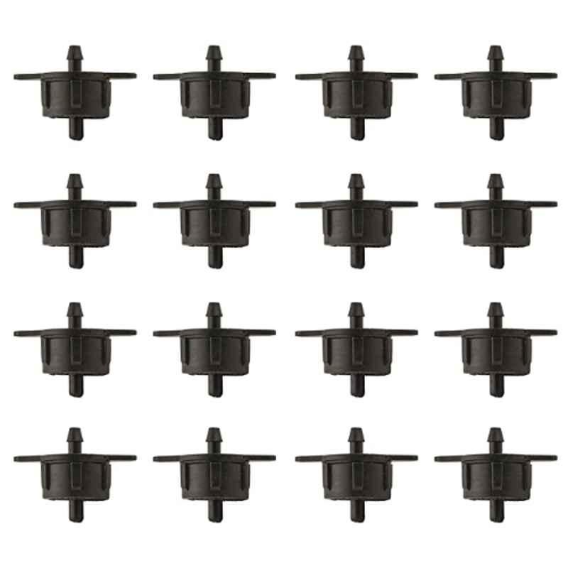 Cinagro Plastic Black Drip Irrigation Emitters, CIN-DRIP-ACC-P50 (Pack of 50)