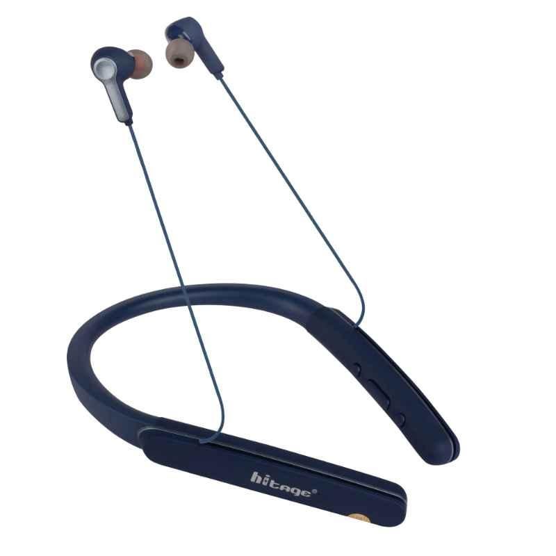 Hitage Zombie Blue Bluetooth Neckband Earphone with 48hr Play Time, NBT-722