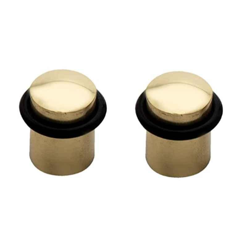 Screwtight B230501PBL-2 1.35 inch Brass Golden Door Stopper (Pack of 2)