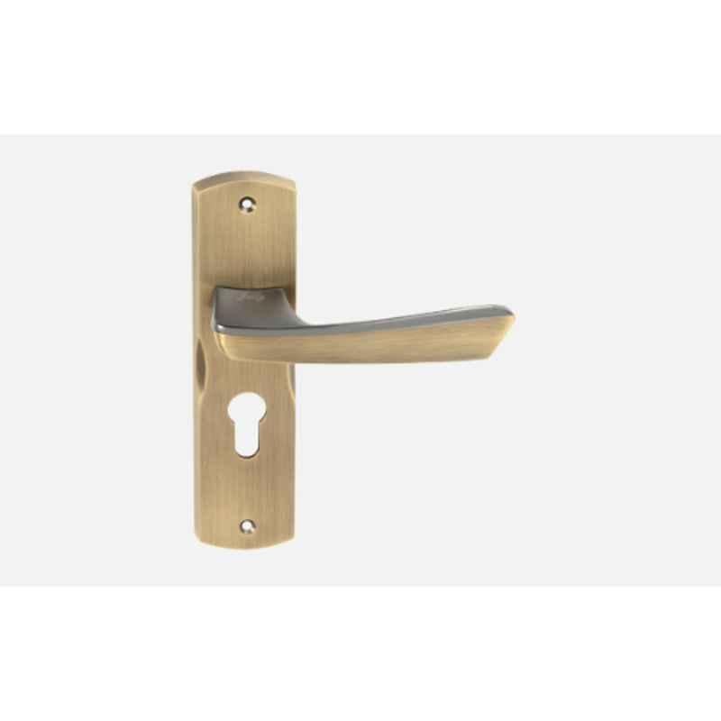 Jolly Modena 8 inch Stainless Steel MAB Finish Mortise Door Handle Set with Lock Body, MAB-M Black